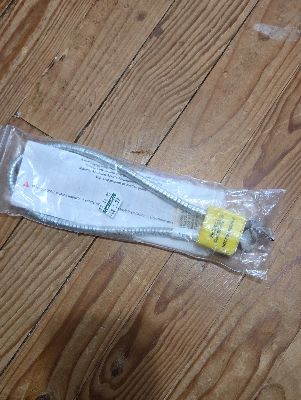 Project Safechild Flexible Metal Conduit with Yellow Safety Tag Gun Safety